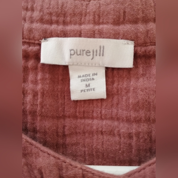 Jill Pure Shirttail GauzeTunic Top& Blouse - Picture 7 of 9